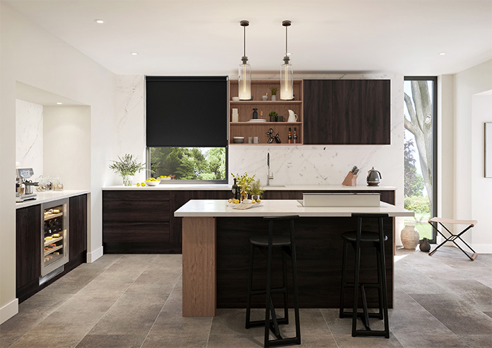 Toulouse (Blackout), Textured Black - Roller Blind - Image 8